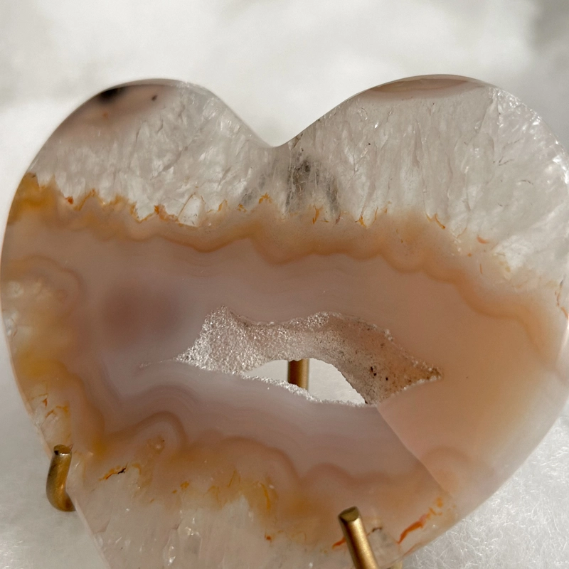 cuore in Quarzo e Agata